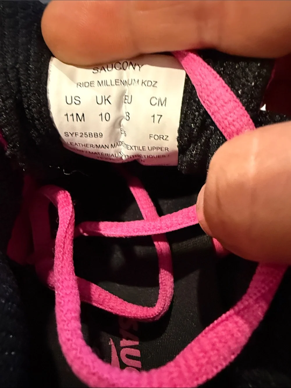 Saucony Kids' Pink Running Shoes - Lightweight Comfort size 11 M